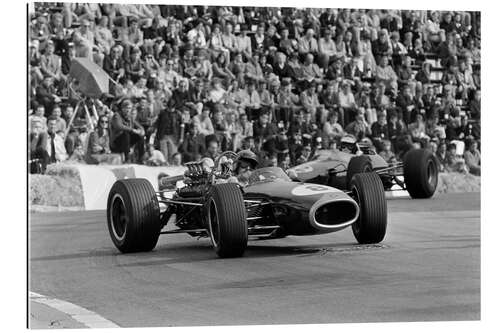 Galleritryck Jack Brabham and Jim Clark, Monaco GP, Monte Carlo 1967