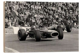 Puutaulu Jack Brabham and Jim Clark, Monaco GP, Monte Carlo 1967