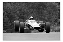 Poster Jim Clark, Lotus 49 Ford, Nürburgring 1967
