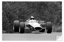 Naklejka na ścianę Jim Clark, Lotus 49 Ford, Nürburgring 1967