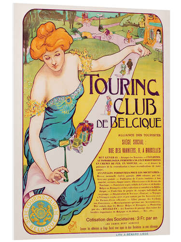 PVC print Touring Club de Belgique 1901