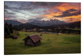 Magnettafel Ein perfekter Morgen in den Alpen