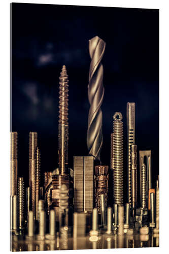Tableau en verre acrylique Skyline d'acier