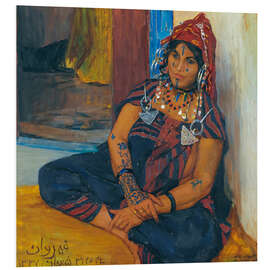 Foam board print Portrait of Moubakara in Kairouan