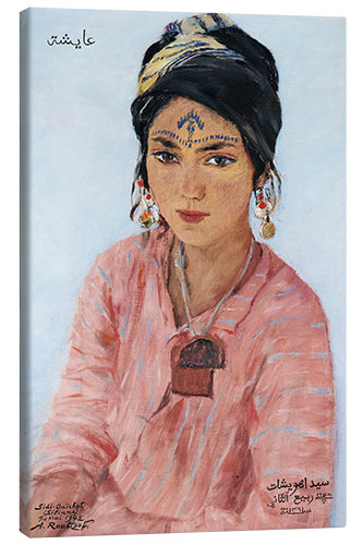 Canvas print Portrait of Aïcha