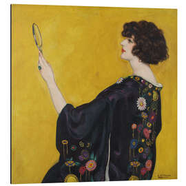 Magnettafel Frau im Profil mit Kimono