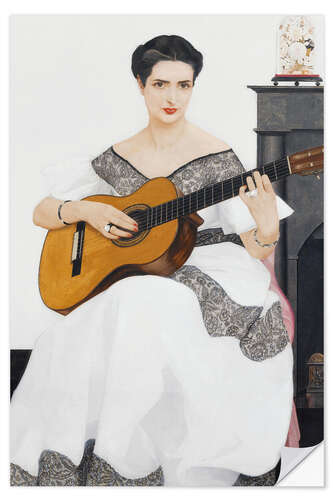 Sisustustarra Delfina on guitar