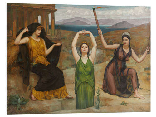 Foam board print Demeter, Kore and Hekate