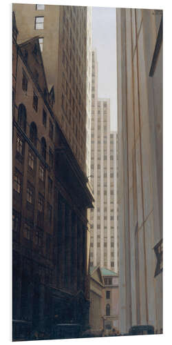 Foam board print View of Wall Street