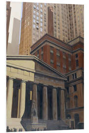 Foam board print Federal Hall, Wall Street