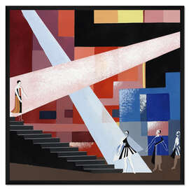 Gerahmter Kunstdruck Lichtmodell