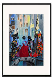 Gerahmter Kunstdruck Karneval in Venedig