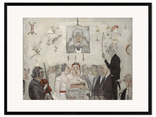 Ingelijste kunstdruk In the conservatory
