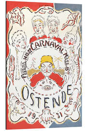 Aluminium print Ostend Carnaval