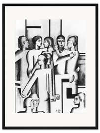 Gerahmter Kunstdruck Puristische Komposition