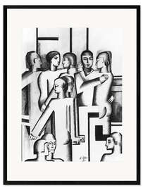 Kunsttryk i ramme Puristic composition