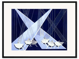 Gerahmter Kunstdruck Bühnenbild für ein Ballett