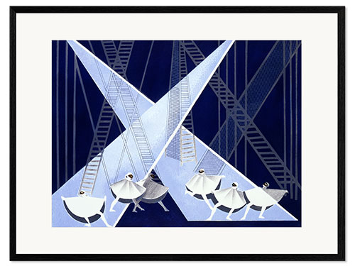 Plakat artystyczny premium w ramie Set design for a ballet