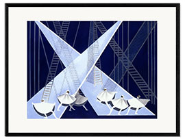 Framed art print Set design for a ballet