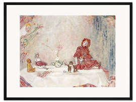 Gerahmter Kunstdruck Masken und Puppen