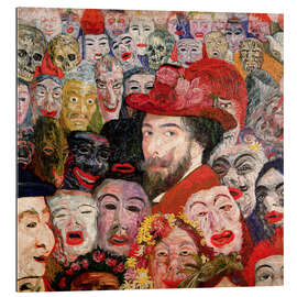 Gallery print My portrait surrounded by masks