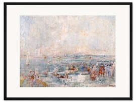 Gerahmter Kunstdruck Karneval am Strand