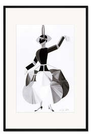 Gerahmter Kunstdruck Kostümentwurf für Aelita