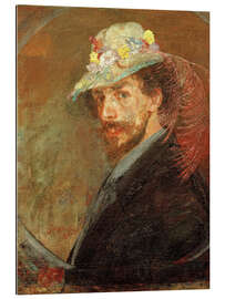 Gallery print Self-Portrait With a Flower Hat