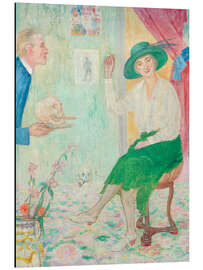 Magnettafel Die drolligen Raucher