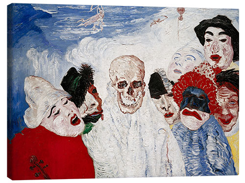 Tableau sur toile La mort et les masques