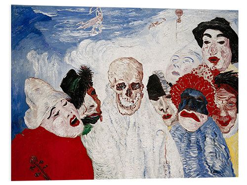 Foam board print Death and the masks