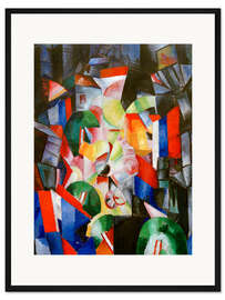 Gerahmter Kunstdruck Die Stadt in der Nacht