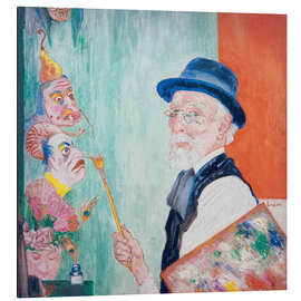 Magnettafel Selbstporträt mit Masken