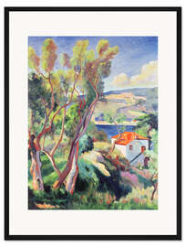 Gerahmter Kunstdruck Route nach Villefranche