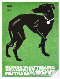 Selvklebende plakat Hunde Ausstellung 1912