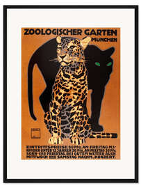 Gerahmter Kunstdruck Zoologischer Garten München