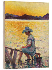 Hout print Saint-Tropez, the sunset