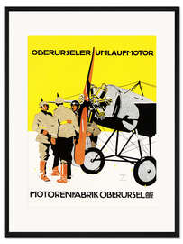 Gerahmter Kunstdruck Motorenfabrik Oberursel
