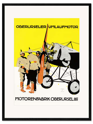 Ingelijste kunstdruk Motorenfabrik Oberursel (German)