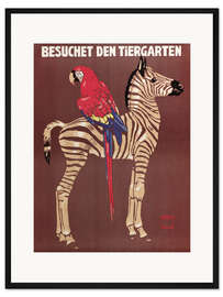 Gerahmter Kunstdruck Besuchet den Tiergarten