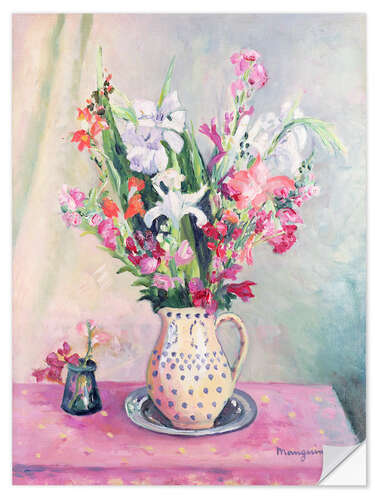 Wandsticker Gladioli in einer Vase