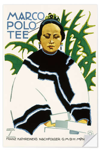 Självhäftande poster Marco Polo Te (tyska) III