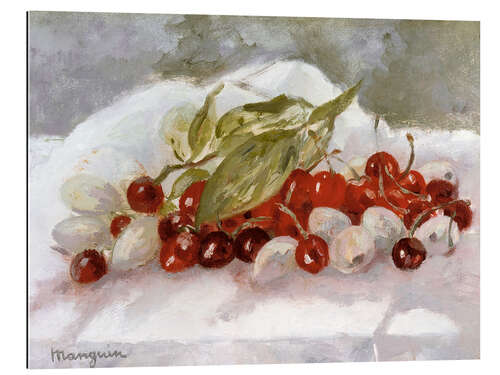 Galleritryk Still life, cherries and pineapple