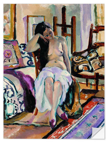 Självhäftande poster Nude in an interior
