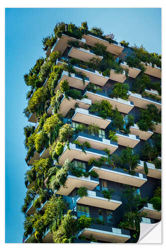 Selvklebende plakat Tree Houses Vertical Forest III