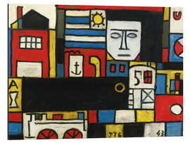 Magnettafel Konstruktiv in fünf Farben