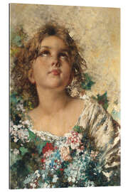 Gallery print Girl with flowers