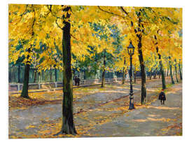 Foam board print Autumnal avenue