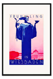Gerahmter Kunstdruck Frühling in Wiesbaden