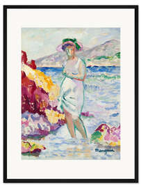 Gerahmter Kunstdruck Die Badende